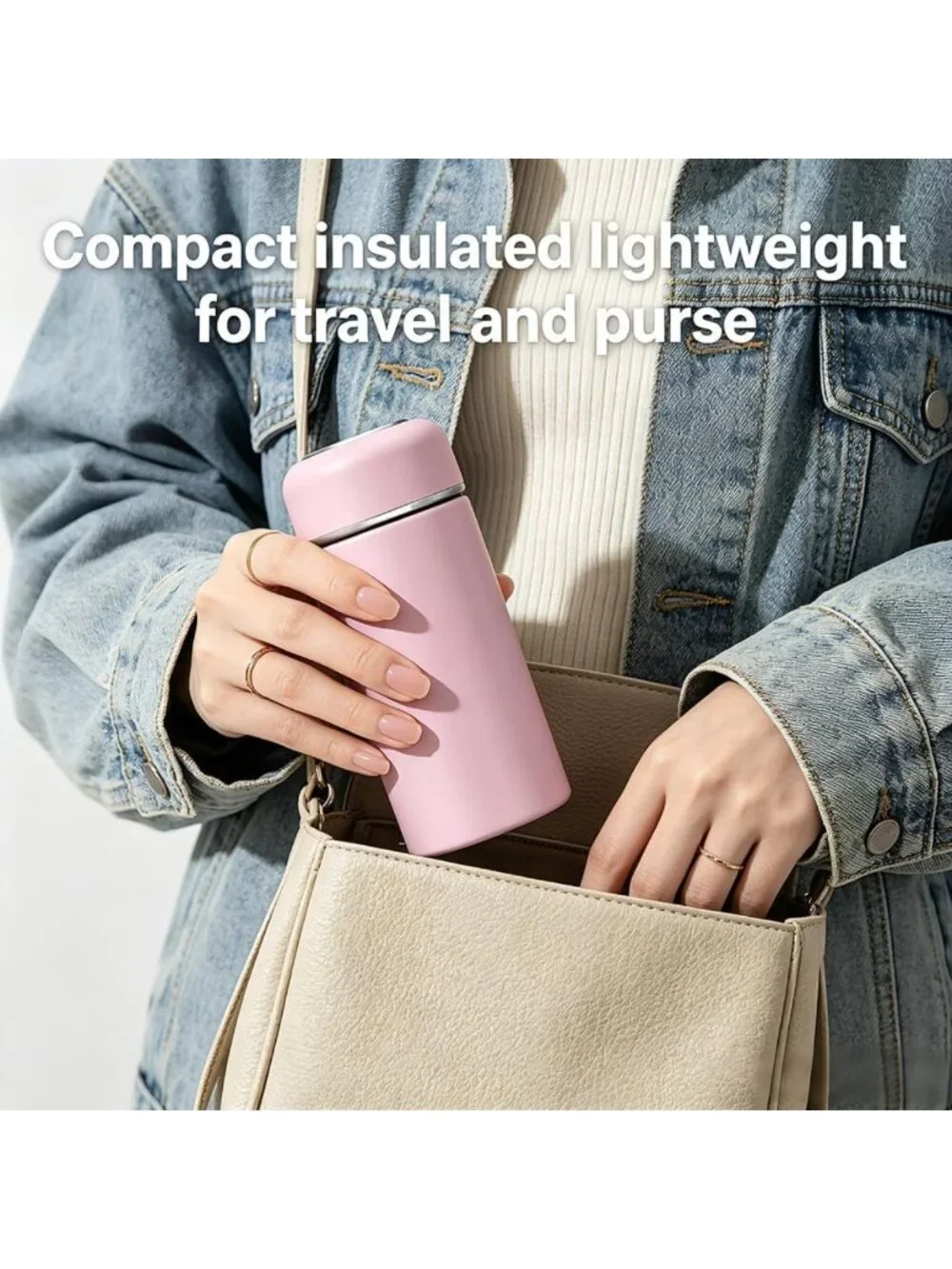 11oz Insulated Water Bottle - Leak Proof Stainless Steel for Hot & Cold Drinks